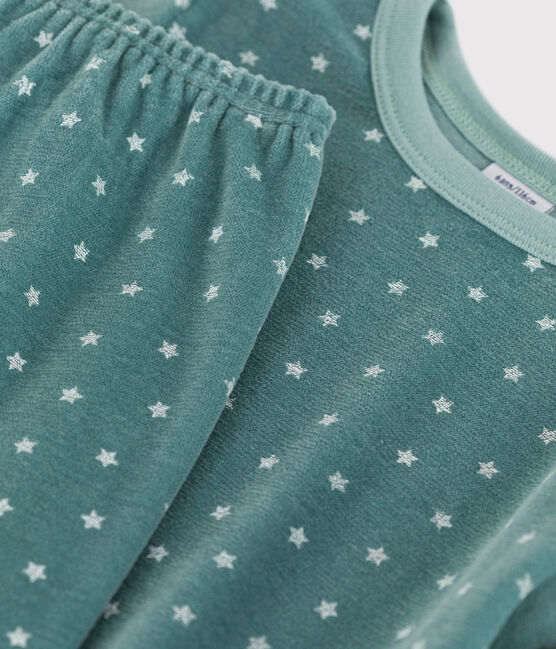 Kinderpyjama aus Nicki mit Sternenmotiv blau BRUT/weiss MARSHMALLOW