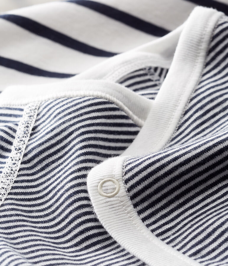 Set mit Kimono Body und Babyj&auml;ckchen aus Rippstrick vielfarbig