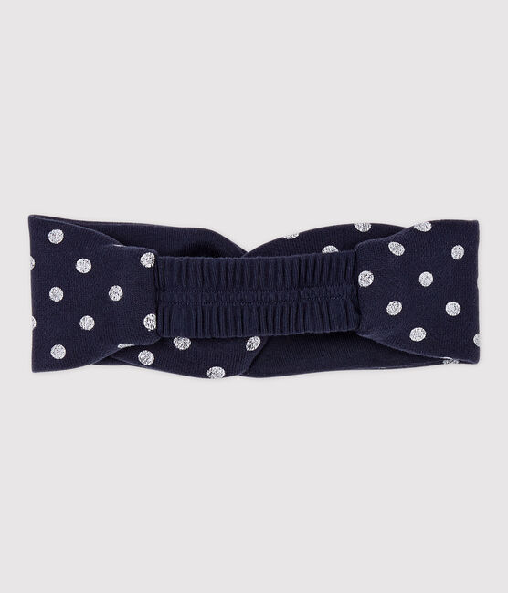 Baby-Haarband aus Molton. blau SMOKING/weiss MARSHMALLOW