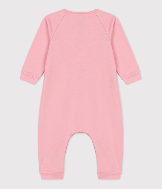 Baby-Overall aus Bio-Baumwoll-Molton rosa CHARME