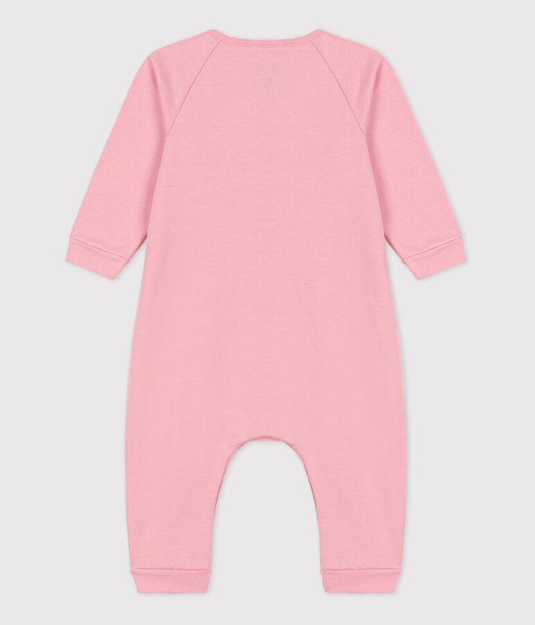 Baby-Overall aus Bio-Baumwoll-Molton rosa
