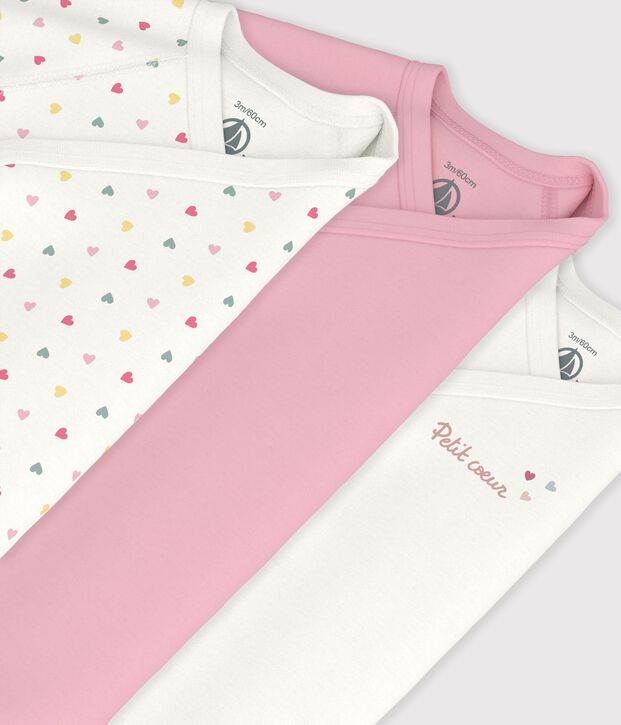 Set lang&auml;rmeliger Wickelbodys aus bedruckter Baumwolle vielfarbig