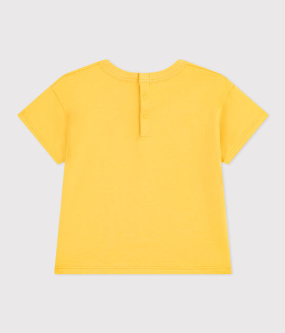 Kurzärmeliges Baby-T-Shirt aus leichtem Jersey gelb NECTAR