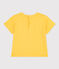 Kurzärmeliges Baby-T-Shirt aus leichtem Jersey gelb NECTAR