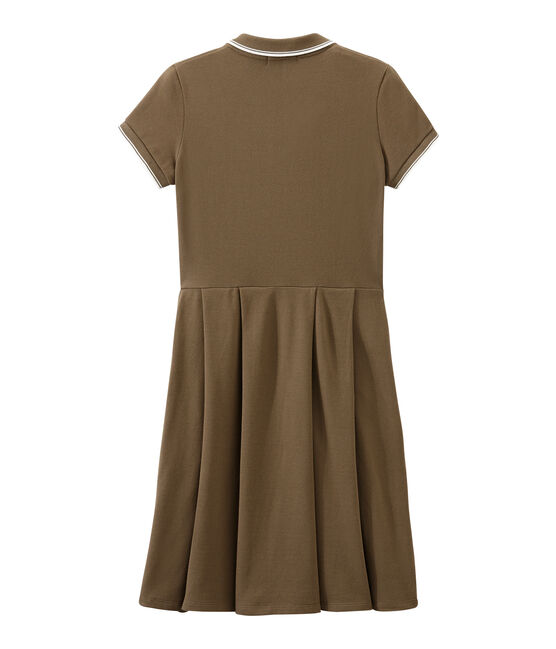 Kleid der Frau inspiriert das klassische polo braun SHITAKE