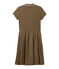 Kleid der Frau inspiriert das klassische polo braun SHITAKE
