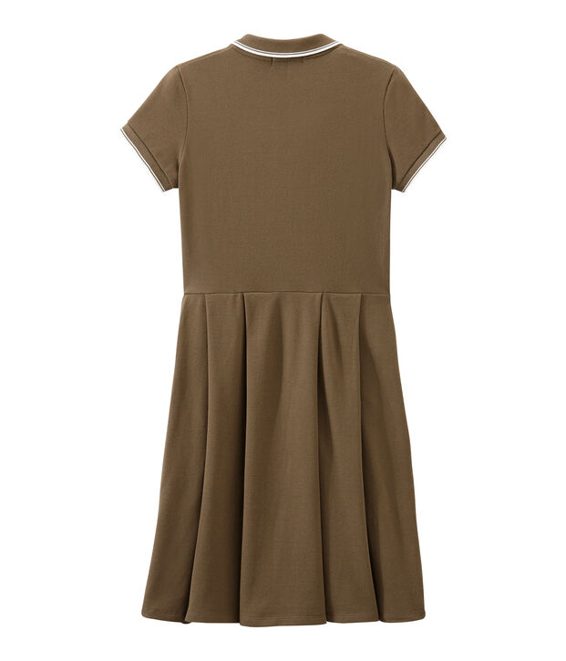 Kleid der Frau inspiriert das klassische polo braun