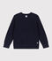 Kinderpullover aus Wolle und Baumwolle für Jungen blau SMOKING
