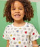 Kinder-Kurzpyjama Mr. Men und Little Miss aus Baumwolle weiss MARSHMALLOW/weiss MULTICO