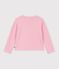 Kinder-Cardigan aus einfarbiger Baumwolle rosa