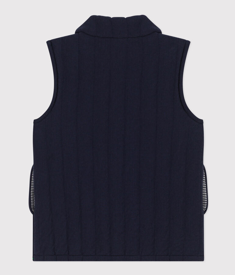 Kinder-Weste aus Doppeljersey blau