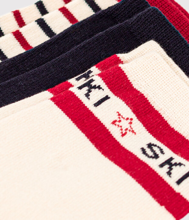 3er-Set Kindersocken &bdquo;SKI&ldquo; vielfarbig