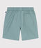Kinder-Bermudashorts aus einfarbiger Baumwolle grün PAUL