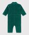 Langer Baby-Overall aus einfarbigem Feincord gr&uuml;n