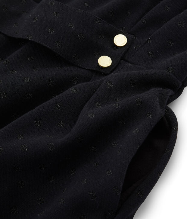 Anliegendes lang&auml;rmliges Kleid f&uuml;r Damen schwarz/schwarz