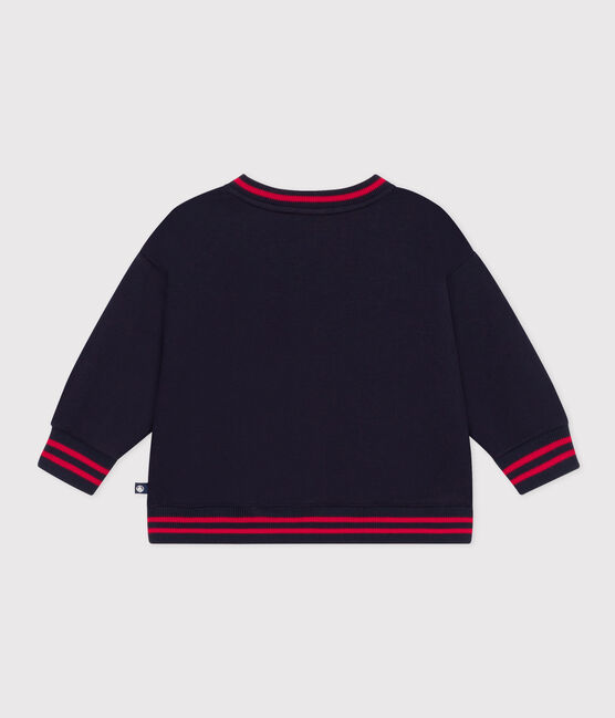 Baby-Teddy aus dichtem Jersey blau SMOKING