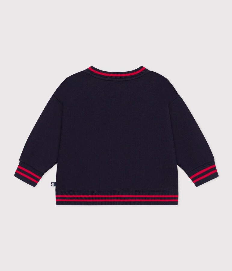 Baby-Teddy aus dichtem Jersey blau