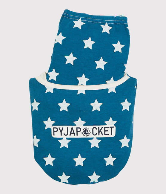 Snugfit-Kinderpyjama aus Bio-Baumwolle mit grafischem Print MALLARD/ ECUME
