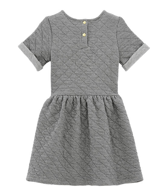 Mädchen Kurzarmkleid grau CAPECOD/weiss MARSHMALLOW
