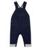 Lange Baby-Latzhose aus Molton für Jungen blau SMOKING