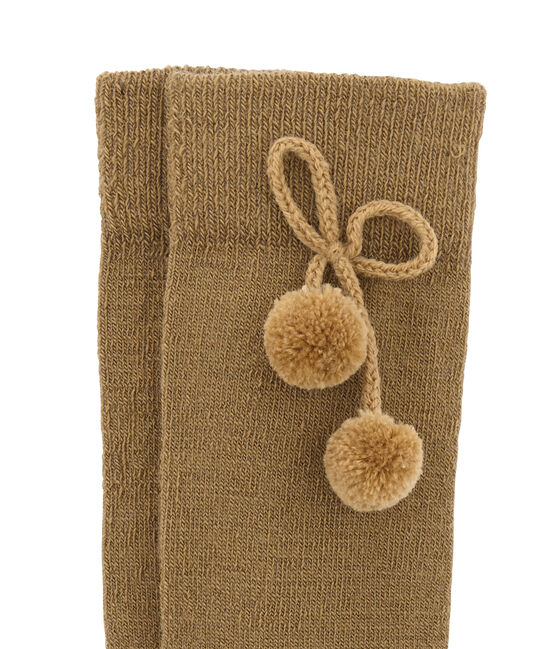 Warme Kniestrümpfe braun BRINDILLE