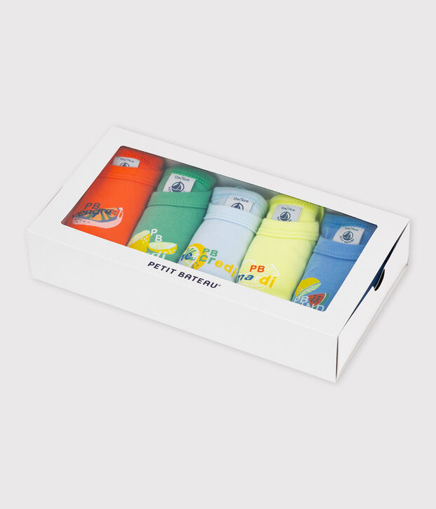 5er-Set kurz&auml;rmelige Baby-Bodys mit Fr&uuml;chte-Motiv vielfarbig