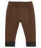 Baby-Hose aus Doppeljersey in Hahnentrittmuster für Jungen schwarz CITY/braun COCOA