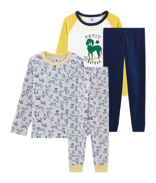 2er-Set Rippstrick-Pyjamas f&uuml;r Jungen vielfarbig