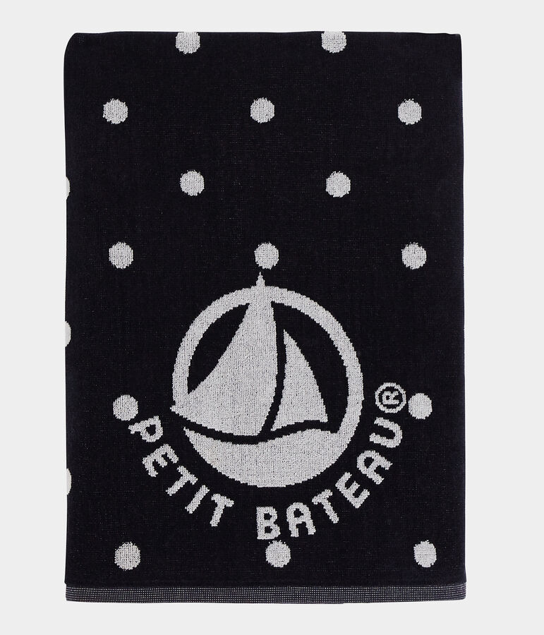 Strandtuch blau/weiss