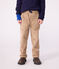 Kinder-Hose mit geradem Schnitt aus einfarbigem Fein-Cord beige ROCHE CLAIR