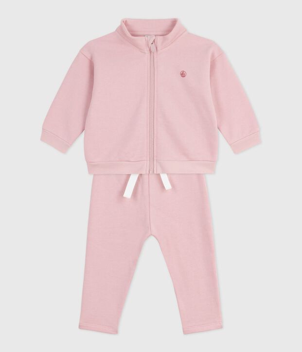 Baby-Set Sweatshirt und Hose aus einfarbiger Baumwolle JOLI