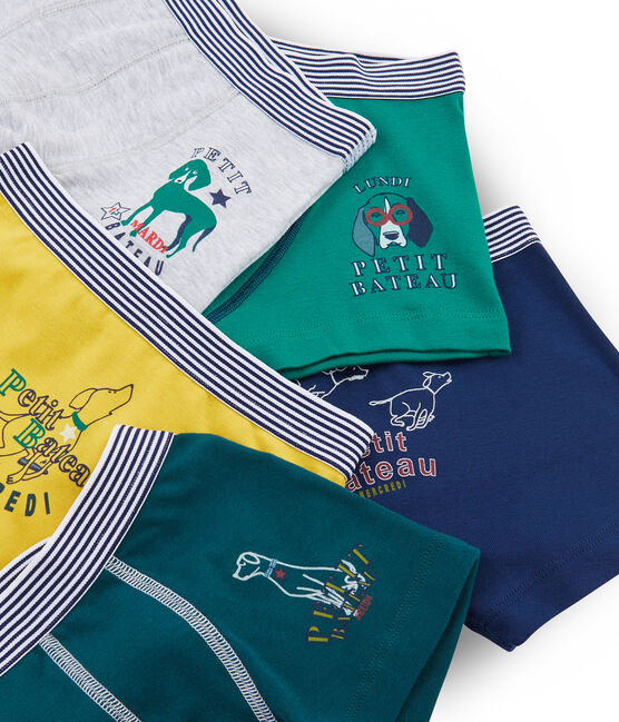 Set mit 5 Boxershorts für kleine Jungen variante 1