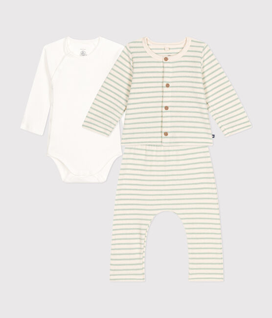 3er-Set aus Frottee Baby AVALANCHE/ HERBIER