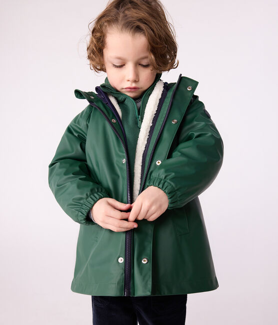 Kinder-Regenjacke 3 in 1  grün WILLOW/ SOIR