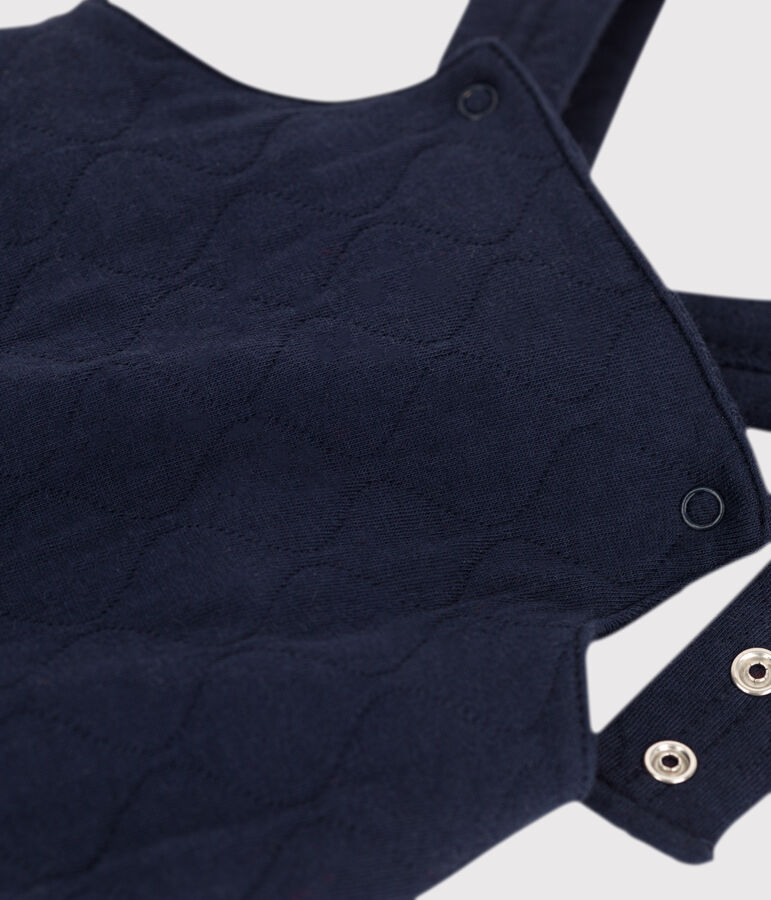 Gesteppte Baby-Latzhose aus Baumwolle blau SMOKING