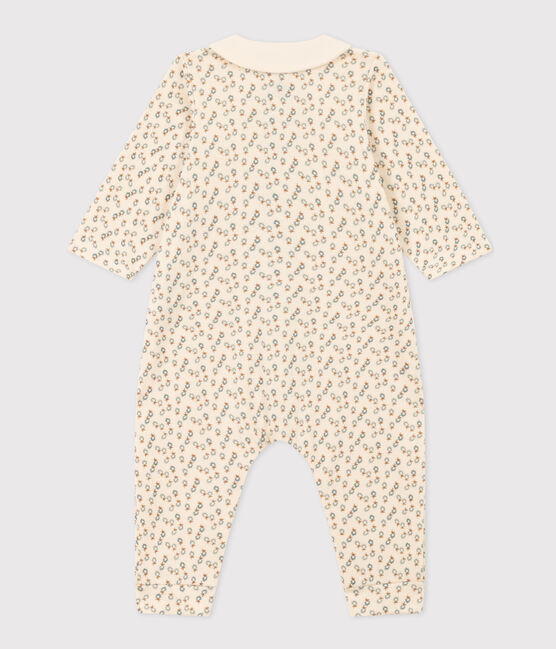 Baby-Langoverall mit Blumenprint weiss AVALANCHE/ MULTICO