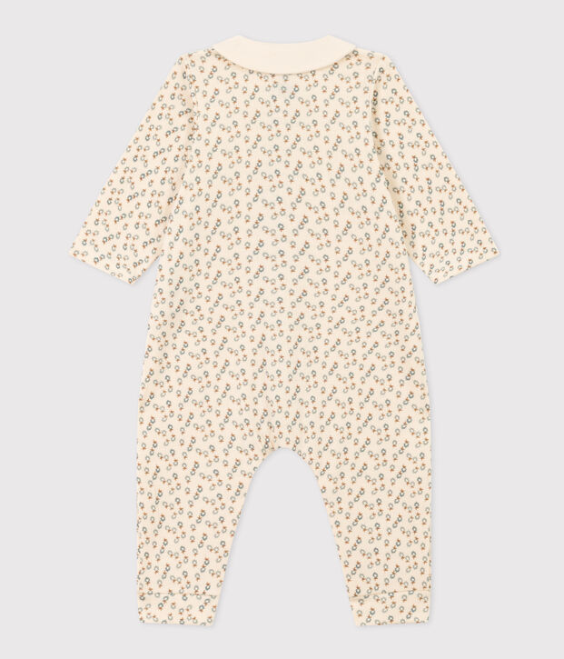 Baby-Langoverall mit Blumenprint naturfarben/vielfarbig