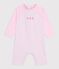 Baby Bade-Overall mit UV-Schutz rosa/weiss