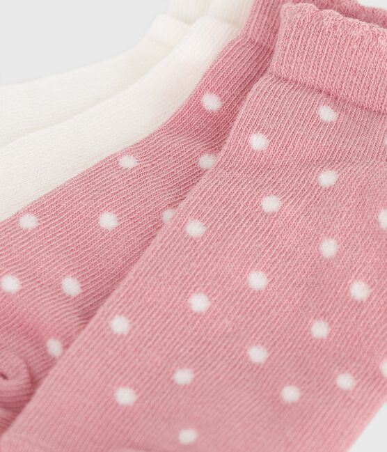 2er-Set Kinder-Socken aus Baumwolle mit Pünktchen für Mädchen variante 2