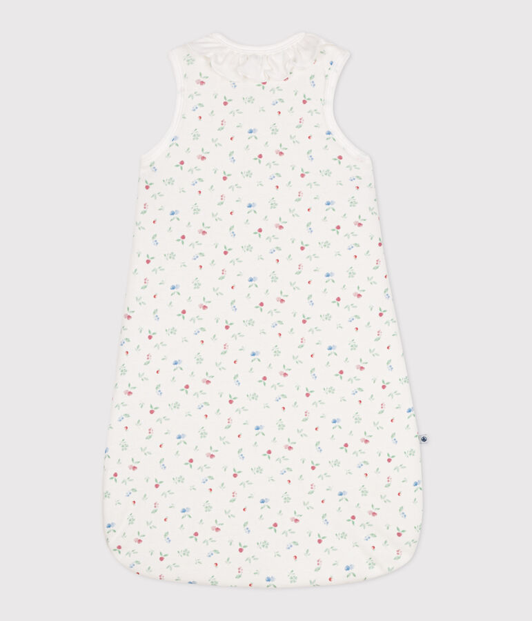 Babyschlafsack aus Baumwolle mit Frucht-Motiv TOG-Wert 2 weiss/vielfarbig