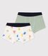 2er-Set Boxershorts aus Baumwolle und Lyocell mit Emojis für Jungen