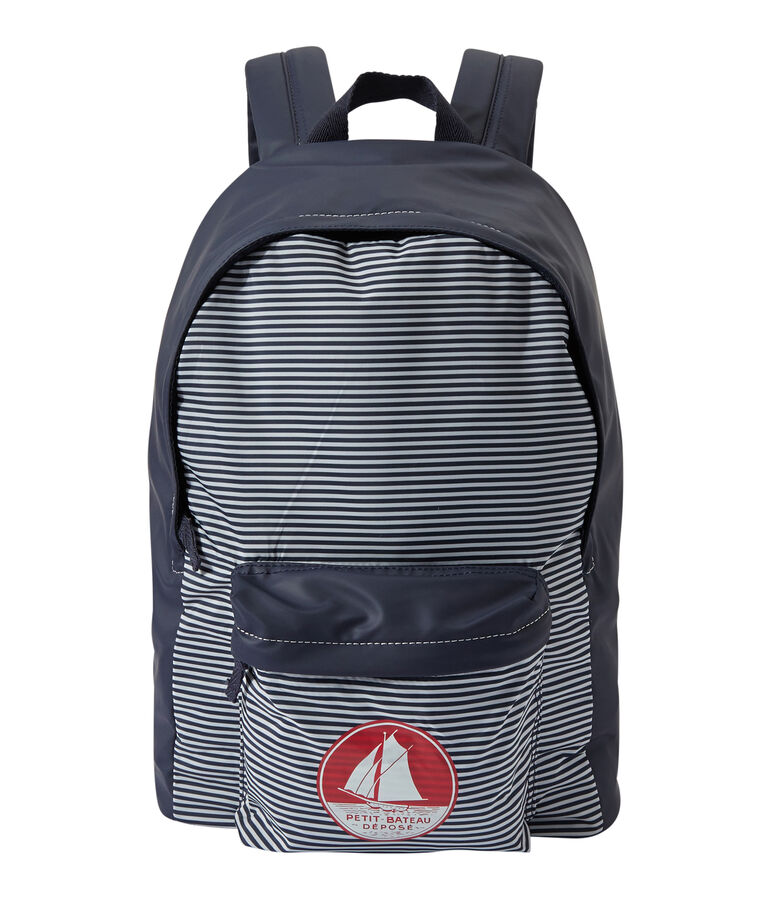 Wasserundurchl&auml;ssiger Jungen-Rucksack blau/weiss