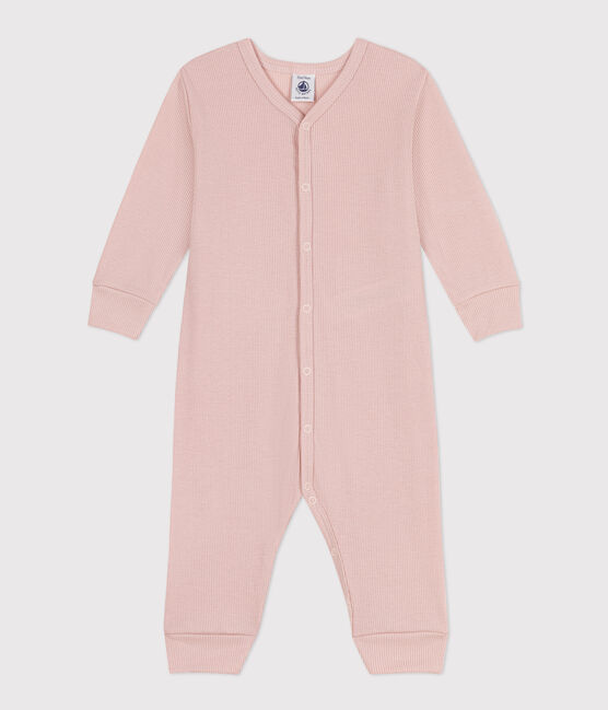 Fußloser Strampler aus Lyocell und Baumwolle rosa SALINE