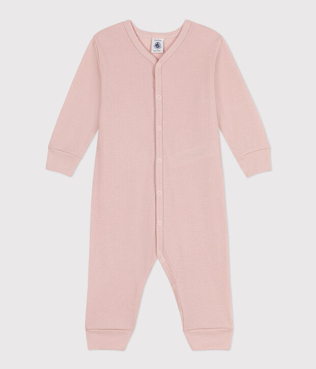 Fu&szlig;loser Strampler aus Lyocell und Baumwolle rosa