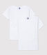 2er-Set kurzärmelige weiße T-Shirts für Jungen