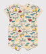Baby-Kurzoverall aus bedrucktem Jersey