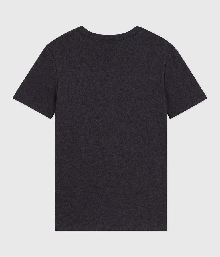 Kurz&auml;rmeliges Damen-T-Shirt L&rsquo;Iconique aus Baumwolle grau