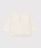 Langärmeliges Baby-T-Shirt aus Doppeljersey beige MONTELIMAR CHINE