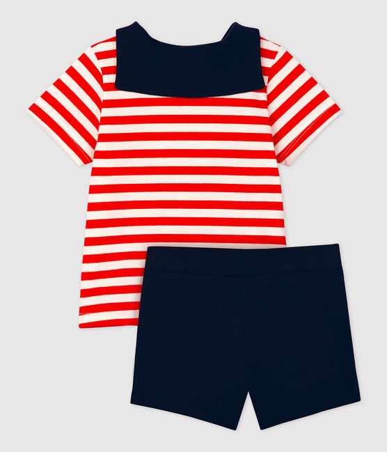 Baby-Set im Matrosenstil rot PEPS/weiss MULTICO