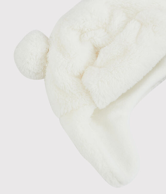 Kindermütze für Mädchen weiss MARSHMALLOW